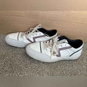 Vans White and Brown Sneakers